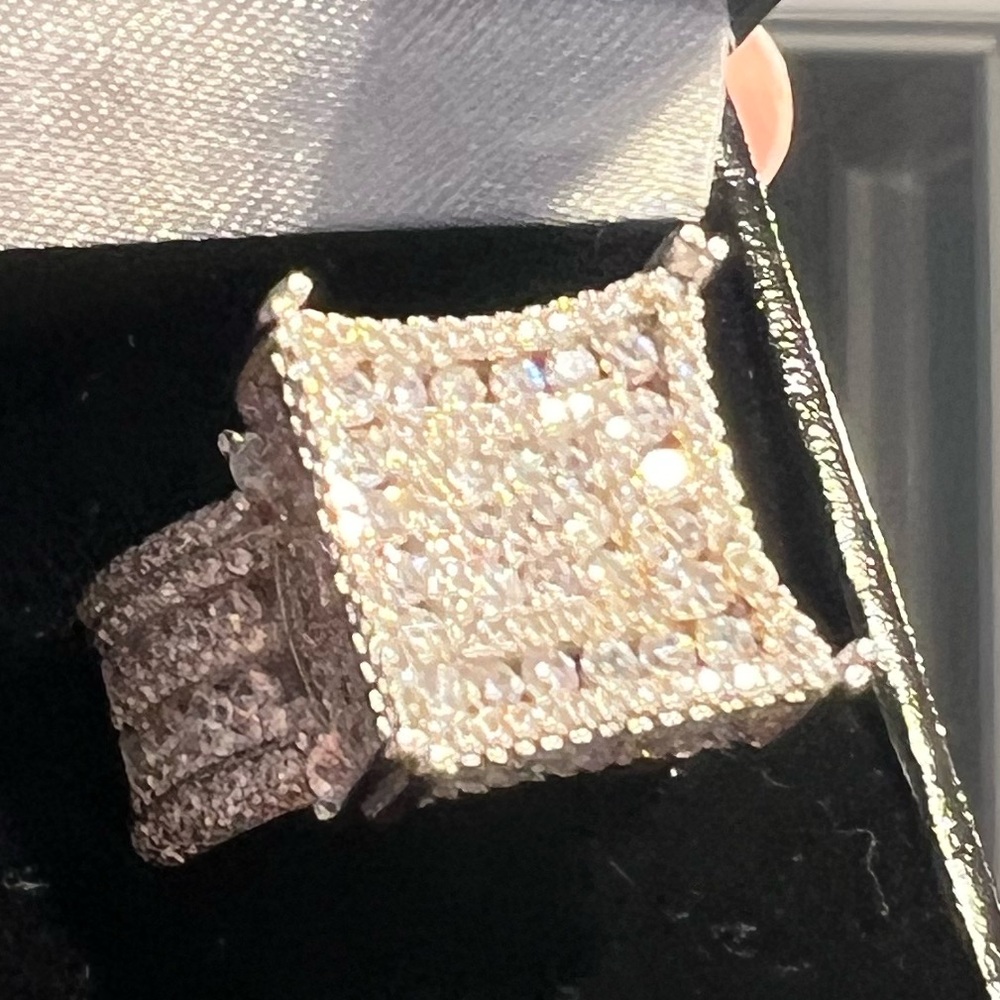 NEW CZ AND STERLING SILVER BLING RING❤️